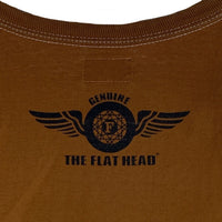 FLAT HEAD フラットヘッド プリントTシャツ キャメル Size 44 福生店
