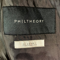 PHILTHEORY フィルセオリー Back print tailored jacket バックプリント テーラードジャケット ブラック sizeM 瑞穂店