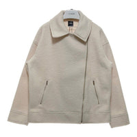 ZARA ザラ タグ付き ブークレー バイカージャケット 5070 026 712 アイボリー sizeS 瑞穂店