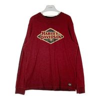 Harley-Davidson ハーレーダビッドソン 120周年記念 長袖Tシャツ ボルドー sizeL 瑞穂店