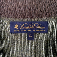 Brooks Brothers ブルックスブラザーズ ウール ハーフジップ プルオーバーニットセーター モスグリーン Size XL 福生店
