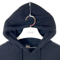 STUSSY ステューシー USA製 前後ショーンフォント プルオーバーパーカー ブラック sizeL 瑞穂店