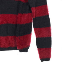 glamb グラム Ginny border hoodie ジニーボーダーフーディ ニットパーカー ブラック レッド GB0319/KNT03 Size 3 福生店