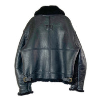 SCHOTT ショット 257S B-3 ムートン フライトジャケット ブラック size44※右袖ダメージあり 瑞穂店