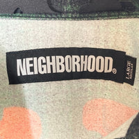 NEIGHBORHOOD ネイバーフッド VLONE ヴィーローン 191BEVLN-SHM01S NHVL.LUMBERS/C-SHIRT LS フレイム スカル チェック プリント 長袖シャツ グリーン sizeL 瑞穂店
