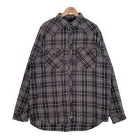 PRO CLUB プロクラブ シャドーチェック ボタンダウン フランネルシャツ ブラック Size 4XL 福生店
