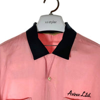 AVIREX アヴィレックス 783-4123015 AVIREX BOWLING SHIRT MIAMI ボウリングシャツ マイアミ ピンク sizeXL 瑞穂店