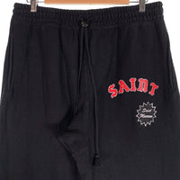 SAINT Mxxxxxx セントマイケル 24SS SWT PNT ARCH SAINT スウェットパンツ アーチロゴプリント ワッペン ブラック SM-YS8-0000-044 Size M 福生店