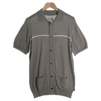 CORE FIGHTER コアファイター コットン アクリル 半袖ニットシャツ グレー Size L 福生店