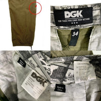 DGK ディージーケー カーゴパンツ オリーブ Size 34 福生店