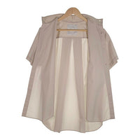 FUMITO GANRYU フミトガンリュウ BANDED COLLAR SHIRT バンドカラー 比翼 デザインシャツ ベージュ 半袖 Fu1-Sh-10 Size 2 福生店