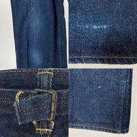 WAREHOUSE ウエアハウス シンチバック ピンク耳 セルビッジ デニムパンツ インディゴ size34 瑞穂店