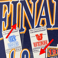 90’s NCAA 1998 FINAL FOUR プリントTシャツ カレッジバスケットボール ネイビー Size XL 福生店