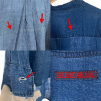 BLUE BLUE ブルーブルー バンドカラー シャンブレープルオーバーシャツ デニム インディゴ Size 2 福生店