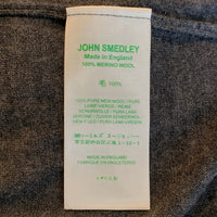 JOHN SMEDLEY ジョンスメドレー ウール タートルネックセーター グレー 薄手 Size M 福生店
