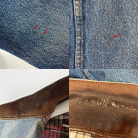 MARLBORO COUNTRY STORE マルボロカントリーストア デニムジャケット 襟レザー インディゴ sizeL 瑞穂店