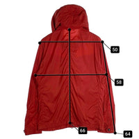 BURBERRY BLACK LABEL バーバリーブラックレーベル ナイロン ジップアップジャケット レッド D1F09-709-16 Size LL 福生店