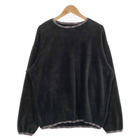 Calee キャリー ドロップショルダー フリース クルーネックトレーナー ブラック Size L 福生店