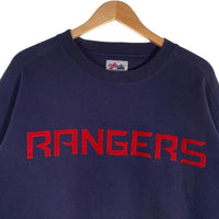 90's 00's majestic マジェスティック Newyork Rangers ニューヨーク レンジャース クルーネック スウェット ネイビー Size M 福生店