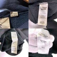 SUPREME シュプリーム BURBERRY バーバリー 22SS Box Logo Hooded Sweatshirt ボックスロゴ プルオーバー フーディー パーカー ブラック カナダ製 Size S 福生店