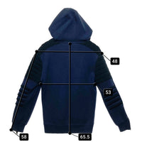 Neil Barrett ニールバレット BJS315V F449C バイカー ジップアップ パーカー ネイビー sizeXS 瑞穂店