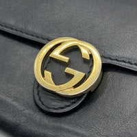 Gucci グッチ インターロッキングG レザーウォレット 長財布 ブラック 369663・203887 福生店