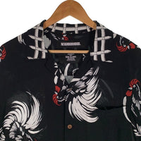 NEIGHBORHOOD ネイバーフッド ALOHA.ROOSTER R-SHIRT.SS 半袖レーヨンシャツ ニワトリ ブラック 201TSNH-SHM07 Size XL 福生店