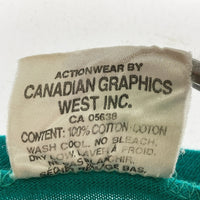 WAVES ウェーブス シングルステッチ GREY CUP CHAPIONS 1989年 Tシャツ ターコイズ sizeXL 瑞穂店