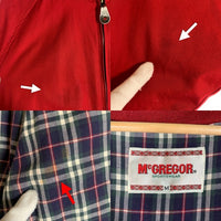 90`s McCREGOR マックレガー ハリントンジャケット ドリズラー スウィングトップ レッド Size M 福生店