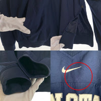 00's NIKE ナイキ TEAM ペン・ステート・ニタニー・ライオン 刺繡 ワッペン プルオーバートップ ウォームアップ ネイビー ポリエステル Size M 福生店