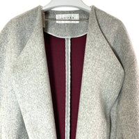 ADORE アドーア 531-5252124 ウール ノーカラー コート グレー size38 瑞穂店