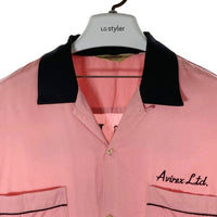 AVIREX アヴィレックス 783-4123015 AVIREX BOWLING SHIRT MIAMI ボウリングシャツ マイアミ ピンク sizeXL 瑞穂店