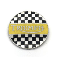 TRIUMPH トライアンフ ピンバッジ ピンズ チェッカーフラッグ イエローライン 福生店