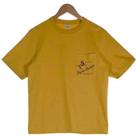 Dagda Leathers ダグダレザーズ プリント ポケットTシャツ 袖刺繡 マスタード 旧マッコイ 滝沢氏 2 Size M 福生店