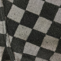 CALEE キャリー パイル 市松模様 オープンカラー 半袖シャツ ブラック sizeL 瑞穂店