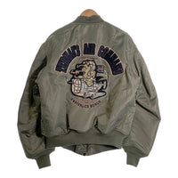 TED COMPANY テッドカンパニー MA-1 フライトジャケット ワッペン ミリタリー グレー TMA-090 Size 44 福生店