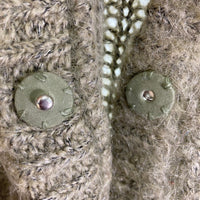 CLANE クラネ 11106-1092 カラーモヘアシャギーボリュームスリーブカーディガン カーディガン カーキ Size1 瑞穂店