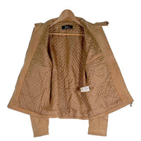 ICE BERG アイスバーグ スタンドカラーレザージャケット キャメル 121-52-11103 Size 52/36 福生店