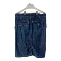JUNYA WATANABE COMME des GARCONS MAN ジュンヤワタナベ コムデギャルソンマン WK-P020 AD2012 リネン混 デニムショートパンツ インディゴ sizeM※ヒップ右ポケットボタン欠品 瑞穂店