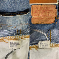80's Levi's リーバイス 505 ボタン裏650 42TALON ジップ デニムパンツ 505-0217 ライトブルー USA製 Size W35 L32 福生店