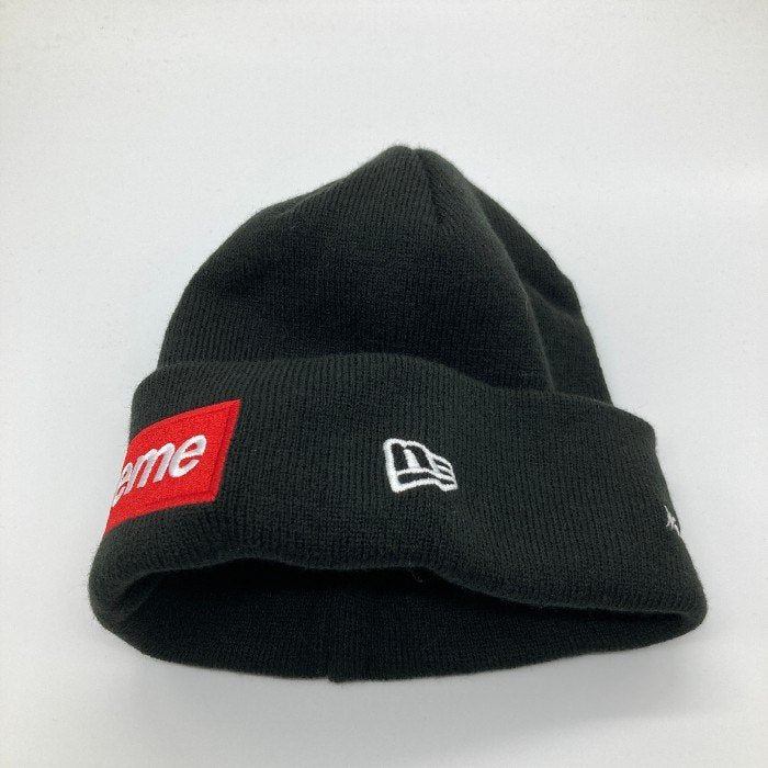 SUPREME シュプリーム 22AW × NEW ERA Box Logo Beanie ニューエラー ボックス ロゴ ビーニー ニットキャップ  ブラック 瑞穂店