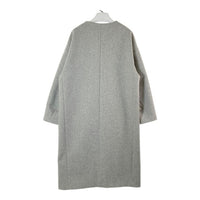 ADORE アドーア 531-5252124 ウール ノーカラー コート グレー size38 瑞穂店