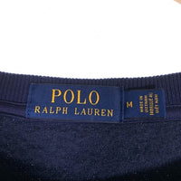POLO RALPH LAUREN ポロ ラルフローレン クロスフラッグ クルーネック スウェット トレーナー ネイビー Size M 福生店
