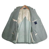 Brooks Brothers ブルックスブラザーズ コットン ギンガムチェック 3B テーラードジャケット グリーン Size 44R 福生店