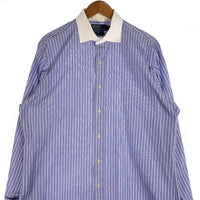 Polo by Ralph Lauren ポロラルフローレン REGENT CLASSIC-FIT クレリックシャツ ストライプ 長袖 コットン Size 43-86 福生店