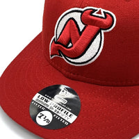 90's New Era ニューエラ NHL ニュージャージー・デビルス 59FIFTY ベースボールキャップ レッド ウール USA製 Size 7 1/8 (56.8cm) 福生店