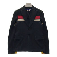 JUNYA WATANABE COMME des GARCONS MAN ジュンヤワタナベ コムデギャルソンマン WS-S001 切替デザイン ジャージ素材 2B テーラードジャケット ブラック SizeS 瑞穂店