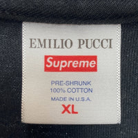 SUPREME シュプリーム 21SS Emilio Pucci エミリオプッチ Box Logo Tee ボックスロゴ プリントTシャツ ブラック Size XL 瑞穂店
