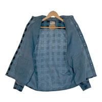 70`s Sears シアーズ Denim doctors デニムドクターズ リメイク プリントフランネルシャツ フラワースタッズ ブルー Size M 相当 福生店