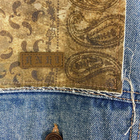 runninghigh ランニングハイ レディース ビンテージムード パッチドデニムジャケット Gジャン インディゴ SizeF 瑞穂店